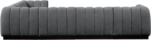 Quinn 133" Chenille Fabric Upholstered 6pc. Modular Sectional