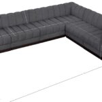 Quinn 133" Chenille Fabric Upholstered 6pc. Modular Sectional