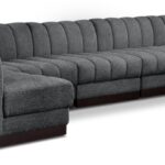 Quinn 165" Chenille Fabric Upholstered 7pc. Modular Sectional