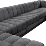 Quinn 165" Chenille Fabric Upholstered 7pc. Modular Sectional