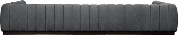 Quinn 165" Chenille Fabric Upholstered 7pc. Modular Sectional