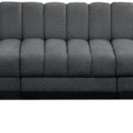 Quinn 165" Chenille Fabric Upholstered 7pc. Modular Sectional