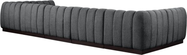 Quinn 165" Chenille Fabric Upholstered 7pc. Modular Sectional