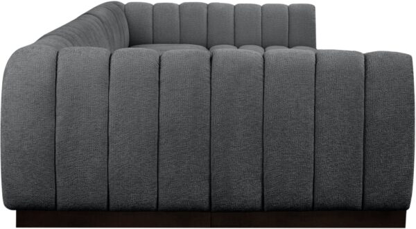 Quinn 165" Chenille Fabric Upholstered 7pc. Modular Sectional