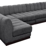 Quinn 197" Chenille Fabric Upholstered 7pc. Modular Sectional