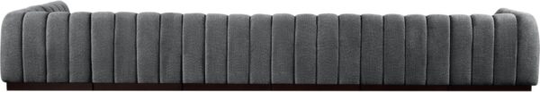 Quinn 197" Chenille Fabric Upholstered 7pc. Modular Sectional