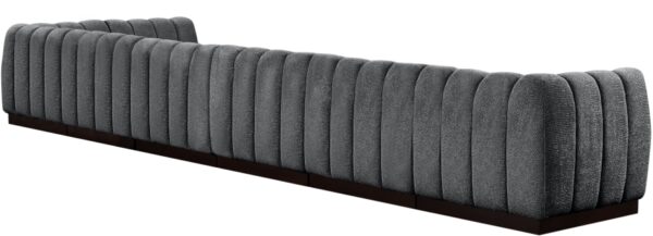 Quinn 197" Chenille Fabric Upholstered 7pc. Modular Sectional