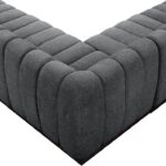 Quinn 197" Chenille Fabric Upholstered 7pc. Modular Sectional