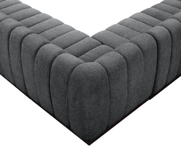 Quinn 197" Chenille Fabric Upholstered 7pc. Modular Sectional