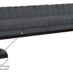 Quinn 197" Chenille Fabric Upholstered 7pc. Modular Sectional