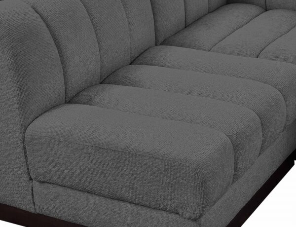 Quinn 197" Chenille Fabric Upholstered 8pc. Modular Sectional