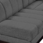 Quinn 229" Chenille Fabric Upholstered 8pc. Modular Sectional