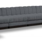 Quinn 229" Chenille Fabric Upholstered 8pc. Modular Sectional