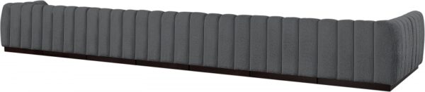 Quinn 229" Chenille Fabric Upholstered 8pc. Modular Sectional