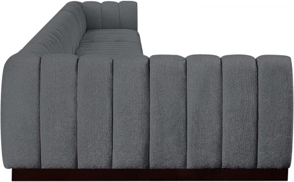 Quinn 229" Chenille Fabric Upholstered 8pc. Modular Sectional