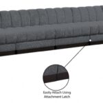 Quinn 229" Chenille Fabric Upholstered 8pc. Modular Sectional