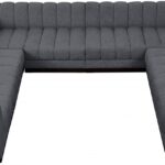 Quinn 133" Chenille Fabric Upholstered 8pc. Modular Sectional