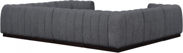 Quinn 133" Chenille Fabric Upholstered 8pc. Modular Sectional