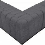 Quinn 133" Chenille Fabric Upholstered 8pc. Modular Sectional