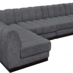 Quinn 229" Chenille Fabric Upholstered 9pc. Modular Sectional