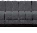 Quinn 229" Chenille Fabric Upholstered 9pc. Modular Sectional