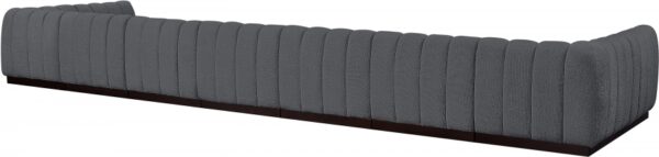 Quinn 229" Chenille Fabric Upholstered 9pc. Modular Sectional