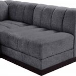 Quinn 229" Chenille Fabric Upholstered 9pc. Modular Sectional