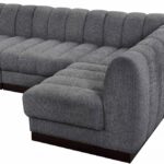 Quinn 229" Chenille Fabric Upholstered 9pc. Modular Sectional