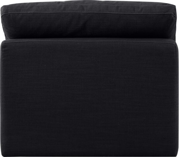 Indulge Linen Textured Fabric Upholstered Armless Modular Chair