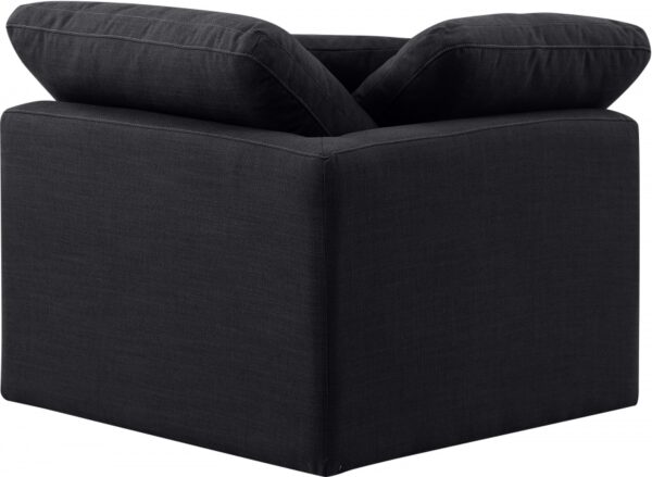 Indulge Linen Textured Fabric Upholstered Corner Modular Chair