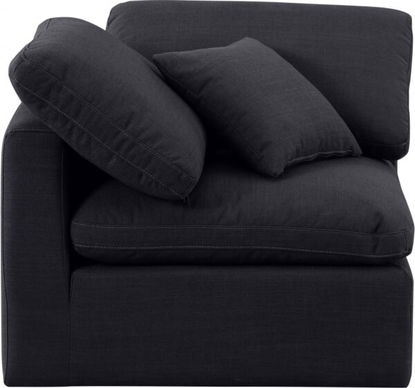 Indulge Linen Textured Fabric Upholstered Corner Modular Chair