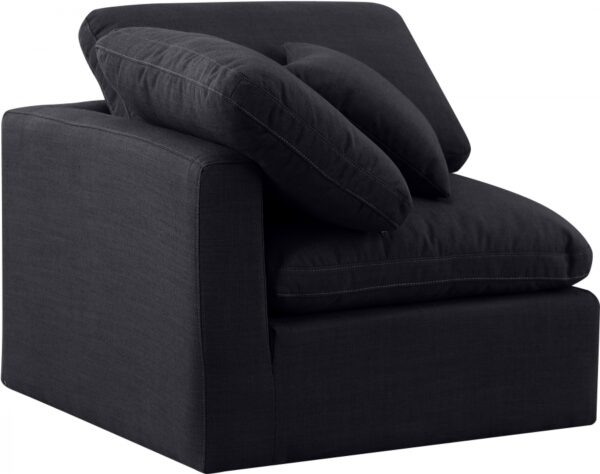 Indulge Linen Textured Fabric Upholstered Corner Modular Chair