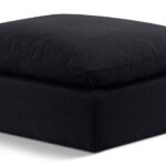 Indulge Linen Textured Fabric Upholstered Modular Ottoman