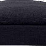 Indulge Linen Textured Fabric Upholstered Modular Ottoman