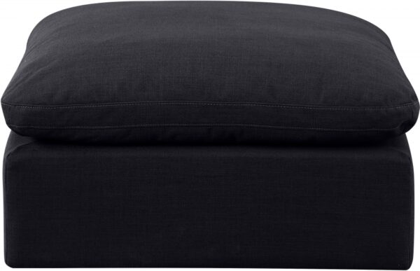 Indulge Linen Textured Fabric Upholstered Modular Ottoman