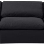 Indulge 105" Linen Textured Fabric Upholstered 3pc. Armless Modular Sofa