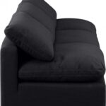 Indulge 105" Linen Textured Fabric Upholstered 3pc. Armless Modular Sofa