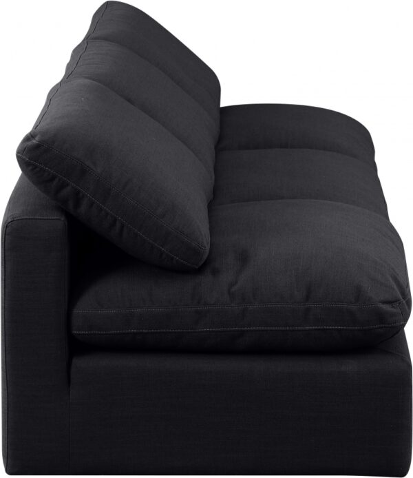 Indulge 105" Linen Textured Fabric Upholstered 3pc. Armless Modular Sofa