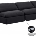 Indulge 105" Linen Textured Fabric Upholstered 3pc. Armless Modular Sofa