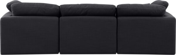 Indulge 105" Linen Textured Fabric Upholstered 3pc. Modular Sofa