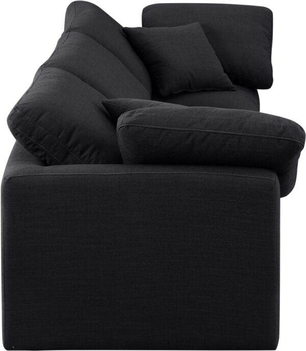 Indulge 105" Linen Textured Fabric Upholstered 3pc. Modular Sofa