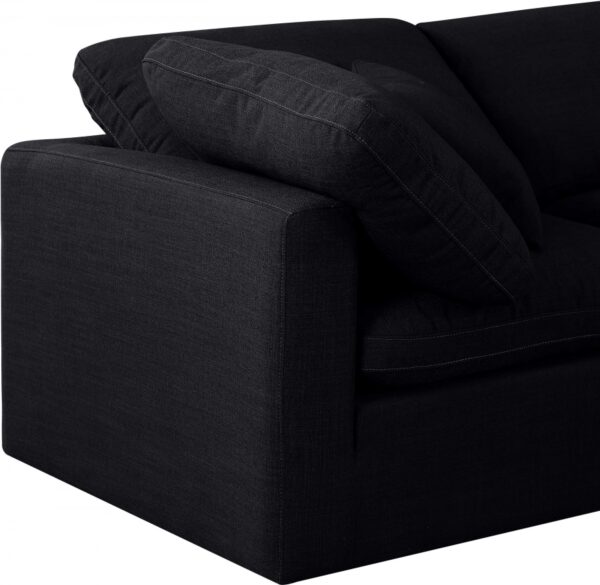 Indulge 105" Linen Textured Fabric Upholstered 3pc. Modular Sofa
