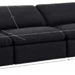 Indulge 140" Linen Textured Fabric Upholstered 4pc. Modular Sofa