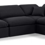 Indulge 105" Linen Textured Fabric Upholstered 4pc. Modular Sectional