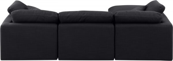 Indulge 105" Linen Textured Fabric Upholstered 4pc. Modular Sectional