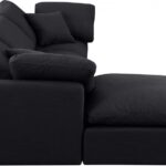 Indulge 105" Linen Textured Fabric Upholstered 4pc. Modular Sectional