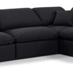 Indulge 105" Linen Textured Fabric Upholstered 4pc. Modular Sectional