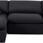 Indulge 105" Linen Textured Fabric Upholstered 4pc. Modular Sectional