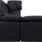 Indulge 105" Linen Textured Fabric Upholstered 4pc. Modular Sectional