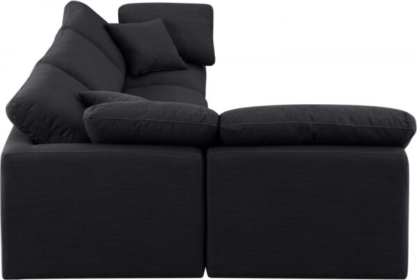 Indulge 105" Linen Textured Fabric Upholstered 4pc. Modular Sectional